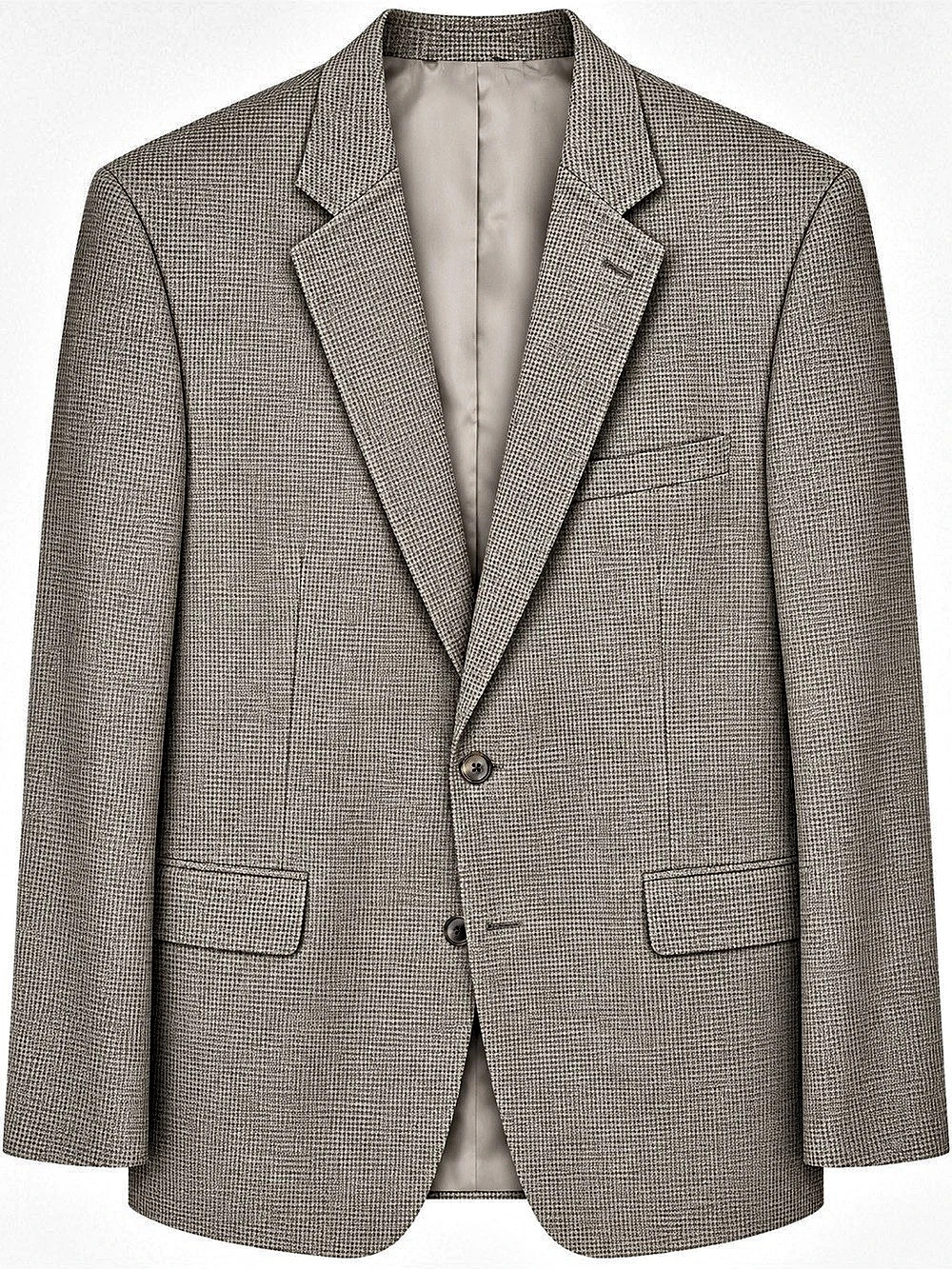 Jos A Bank Men's Houndstooth Sport Coat in Green/Brown